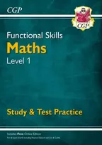 KNYGA Cgp Books Functional Skills Maths Level 1 - Study & Test Practice
