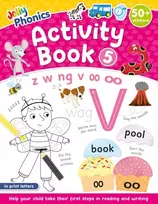 KNYGA SARA Jolly Phonics Activity Book 5: in Print Letters (American English edition)