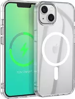 Dėklas eSTUFF INFINITE (GRS) OSLO iPhone 15 Clear Magnetic Cover.
