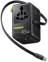 Baseus PicoGo AG11 Fast Universal 45W Travel Charger Cosmic juodos spalvos