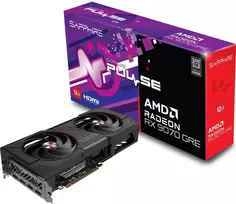 Vaizdo plokštė Sapphire Group Sapphire Pulse Radeon RX 9070 GRE Grafikkarte - 12GB GDDR6, 2x HDMI, 2x DP
