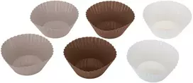 Silikoninės keksiukų kepimo formelės, 6 vnt., 19754 1, 7,8 x 5 x 3, GALICJA
