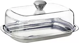 Nerūdijančio plieno sviestinė, 500 ml, su plastikiniu dangteliu, 20200, 15,5 x 11,5 x 7, GALICJA