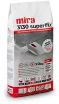 Balti labai elastingi plytelių klijai Mira 3130 Superfix (C2TE S2) 20 kg