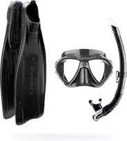 Cressi nardymo rinkinys su kauke, vamzdeliu ir plaukmenimis, juodas, PRO STAR, MATRIX, GAMMA