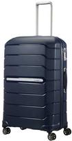 Kelioninis Samsonite kietas lagaminas Spinner L, 75 cm, išplečiamas, 111 l, tamsiai mėlynas, Flux