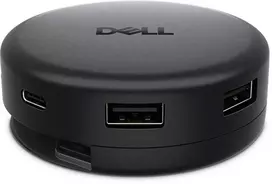 Kompiuterio Priedas - Dell Pro 7-in-1 USB-C Kelioninis Hub DA326, USB Prievadai, Ethernet, Energijos Tiekimas, Juoda