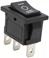 Momentinis svirtinis jungiklis - monostabilus KCD1- 21x15mm (ĮJUNGTA)-IŠJUNGTA-(ĮJUNGTA) 250V - 3 kontaktų