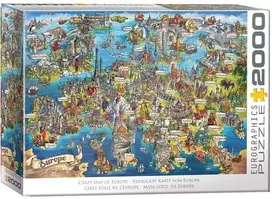 Delionė Pašėlęs Europos žemėlapis 2000