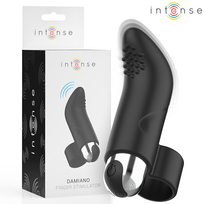 Intense Fun Intense Damiano Finger Model Silicone Compact Vibration System, Juodas