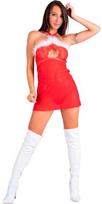 Livco Corsetti Sets Livco Corsetti Santa's Candy LC 90722 Raudona Festive Chemise & Thong Set S/M