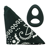 Doc Johnson The Code Silicone Ring & Bandana Set Hunter Žalias - Stylish Duo Pack