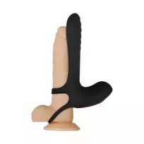 Zero Tolerance Evolved Vibrating Enhancement Ring Juodas - Adjustable, 9-Mode, Atsparus vandeniui