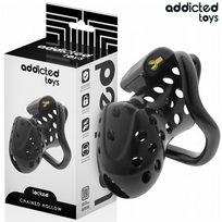 Addicted Toys Locked System Chastity Cage 10.5 cm, Adjustable Rings