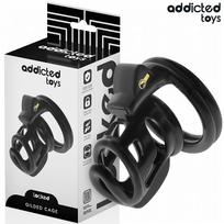 Addicted Toys Locked Gilden Cage Silicone Intimate System 8.5 cm, M Size