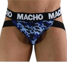 Macho Underwear Mėlyna Macho MX28MA Jockstrap Military Mėlyna L - Anatomical Support & Comfort