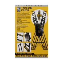 Doc Johnson XR Brands Tactical Cross Adjustable Steel Restraint System Juodas/Žalias