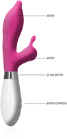 Luna by Shots Adonis Dual Motor Rechargeable Silicone Model 21.8cm