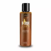 Sensuva Sizzle Lips Edible Warming Gel Salted Caramel 125ml