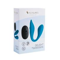 DELIGHT vibratorius – turkio spalvos, su nuotoliniu valdymu