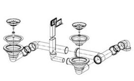 Ventilis plautuvei FRANKE, užkemšamas 31/2 , plautuvei EFN 651-78