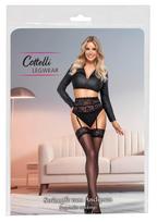 Cottelli legwear Stockings black M Prisegamos kojinės