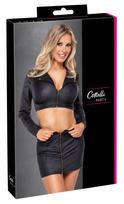 Cottelli party Top and Skirt black xl Seksuali suknelė