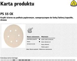 Krause KLINGSPOR SANDING DISC 150mm PS33CK gr. 40 GLS3 /100pcs.