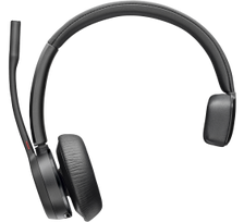 Poly Voyager 4310 Mono MS Belaidės ausinės, Bluetooth, BT700 USB-C Adapter, Juoda