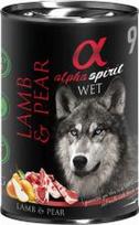 Šlapias šunų maistas Alpha Spirit WET Lamb & Pear, ėriena, 0.4 kg