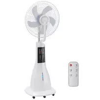 Pastatomas ventiliatorius su drėkintuvu, 75° osciliacija, 3 greičiai, 3 režimai, baltas