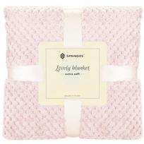 Pledas Springos Lovely Blankets Extra Soft, rožinė sp., 200 cm x 220 cm