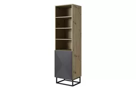 Knygų lentyna, Asha 50 cm, su metalinėmis kojelėmis