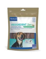 VIRBAC VeggieDent Zen M – Dantų kramtukai ir antistresiniai kramtukai vidutinio dydžio šunims (10–30 kg), 15 vnt.
