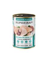 SUPER RAFI su perlinomis ir jautienos kepenimis 400 g šlapias maistas šunims