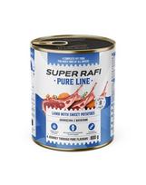 SUPER RAFI Pure Line 800 g šlapio šunų ėdalo su ėriena ir batatais
