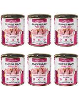 SUPER RAFI Pure Line Kalakutiena su batatais, 6 x 800 g, šlapias šunų maistas