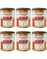 SUPER RAFI Pure Line Antis su batatais, 6 x 800 g, šlapias šunų maistas