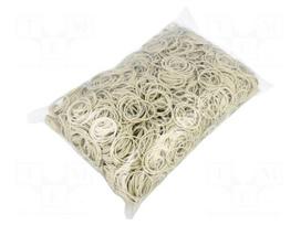 Rubber bands | Width: 3mm | Thick: 1.5mm | rubber | white | Ø: 80mm | 1kg