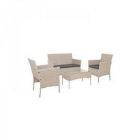 Smėlio spalvos rotango sodo baldai Gardlov 26909