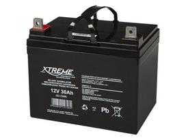 Baterijos, akumuliatoriai, maitinimo šaltiniai ir adapteriai // 12V, 6V, 4V akumuliatorius švino-rūgšties hermetiškas AGM VRLA // 82-236# Akumulator żelowy 12v 30ah xtreme 182x195x130_6"