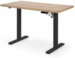 Kompiuterio stalas reguliuojamo aukščio B/54, 120 cm x 60 cm, 75 - 120 cm, ąžuolo sp./juoda sp.