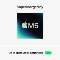 APPLE 13.6-inch MacBook Air Retina M5, 16GB, 512SSD, RU, Midnight, Z1L6000AE