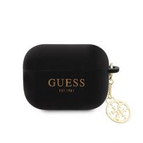 Dėklai ausinėms Guess - Guess 4G Charm Silicone Case for AirPods Pro 2 Black