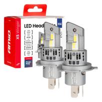 LED lemputės CANBUS H4 11-18V 44W 6000K 4200lm 2 vnt. AMiO