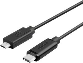 Laidas Unitek, USB Type C/Micro USB, juoda sp.