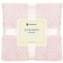 Pledas Springos Lovely Blankets Extra Soft, rožinė sp., 200 cm x 220 cm