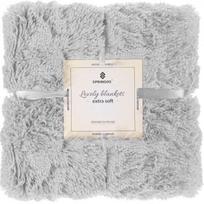 Pledas Springos Lovely Blankets Extra Soft, šviesiai pilka sp., 200 cm x 220 cm