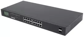 Intellinet 561259 tinklo komutatorius Ne-valdomas Gigabit Ethernet (10/100/1000) Maitinimas per Eternetą (PoE) Juoda