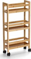 Vonios vežimėlis - lentynėlė Zeller Bamboo Narrow, 360 mm x 150 mm x 740 mm